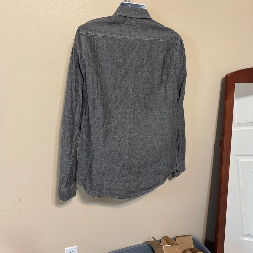 Denim & Supply Ralph Lauren Charcoal Button-Down Shirt size Large - Picture 7 of 12